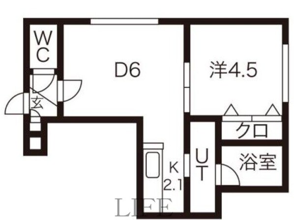 ルシウス新札幌の物件間取画像